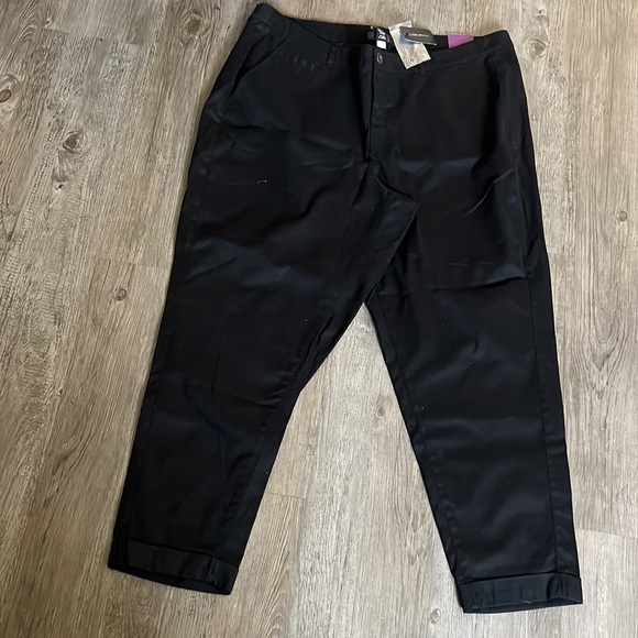 ◼NWT Lane Bryant Women's Black Boyfriend Pants Size 22 - Picture 2 of 7